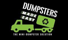 DUMPSTERS MADE EASY THE MINI-DUMPSTER SOLUTIONLUTION