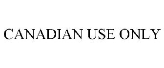 CANADIAN USE ONLY