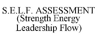 S.E.L.F. ASSESSMENT (STRENGTH ENERGY LEADERSHIP FLOW)