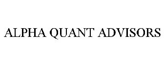 ALPHA QUANT ADVISORS