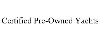 CERTIFIED PRE-OWNED YACHTS
