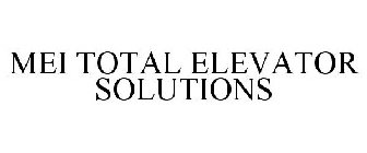 MEI TOTAL ELEVATOR SOLUTIONS