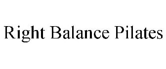 RIGHT BALANCE PILATES