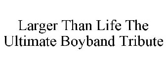 LARGER THAN LIFE THE ULTIMATE BOYBAND TRIBUTE