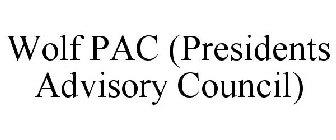 WOLF PAC (PRESIDENTS ADVISORY COUNCIL)