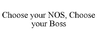 CHOOSE YOUR NOS, CHOOSE YOUR BOSS
