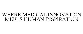 WHERE MEDICAL INNOVATION MEETS HUMAN INSPIRATION