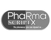 PHARMASCRIPT X THE PHARMACY YOU CAN DEPEND ON...