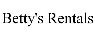 BETTY'S RENTALS