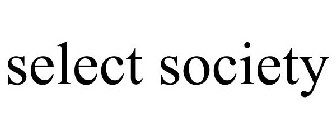 SELECT SOCIETY
