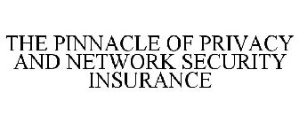 THE PINNACLE OF PRIVACY AND NETWORK SECURITY INSURANCE