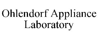 OHLENDORF APPLIANCE LABORATORY