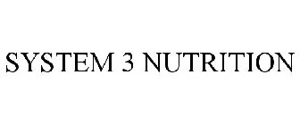 SYSTEM 3 NUTRITION