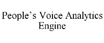 PEOPLE'S VOICE ANALYTICS ENGINE