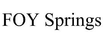 FOY SPRINGS
