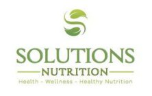 SOLUTIONS NUTRITION