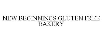NEW BEGINNINGS GLUTEN FREE BAKERY