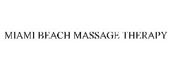 MIAMI BEACH MASSAGE THERAPY