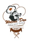 WOLVES DEN BBQ AND GRILL BACKYARD BBQ SMOKED TO PERFECTION THE BEST QUALITY