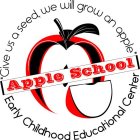 GIVE US A SEED, WE WILL GROW AN APPLE. APPLE SCHOOL EARLY CHILDHOOD EDUCATIONAL CENTER