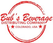 BUB'S BEVERAGE DISTRIBUTING COMPANY COLORADO, USA