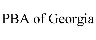 PBA OF GEORGIA