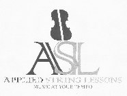 ASL APPLIED STRING LESSONS MUSIC AT YOUR TEMPO