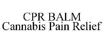 CPR BALM CANNABIS PAIN RELIEF