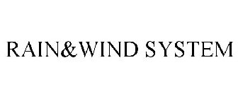 RAIN&WIND SYSTEM