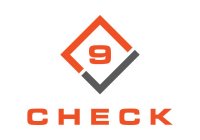 A BOX TURNED 45 DEGREES WITH THE NUMBER 9 IN THE CENTER. THE BOX IS STYLIZED TO INCLUDE A CHECK MARK IN THE BOTTOM HALF WITH TWO BREAKS IN THE BOX LINES. THE WORD CHECK IS UNDERNEATH THE BOX. THE MARK