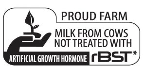 PROUD FARM MILK FROM COWS NOT TREATED WITH ARTIFICIAL GROWTH HORMONE RBST*