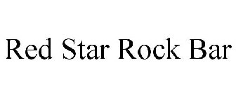 RED STAR ROCK BAR