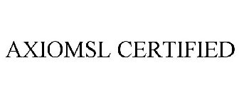 AXIOMSL CERTIFIED