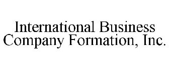 INTERNATIONAL BUSINESS COMPANY FORMATION, INC.