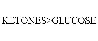 KETONES>GLUCOSE