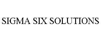 SIGMA SIX SOLUTIONS