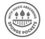 WITH QUICK ABSORBING SPONGE POCKETS