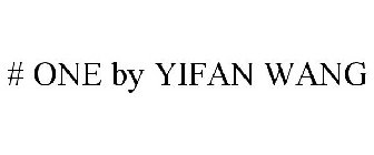 # ONE BY YIFAN WANG