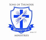 SONS OF THUNDER MINISTRIES BOANERGES MARK 3:17