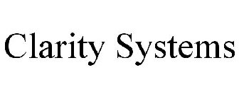 CLARITY SYSTEMS