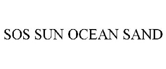 SOS SUN OCEAN SAND
