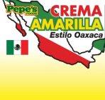 PEPE'S FOODS CREMA AMARILLA ESTILO OAXACA