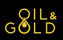 THE WORDS OIL & GOLD IN ALL CAPITAL GOLD LETTERS WITH A BLACK BACKGROUND.
