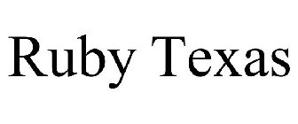 RUBY TEXAS