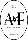 A&F DRUM CO. EST. 2016 AUSTIN TX