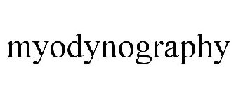 MYODYNOGRAPHY
