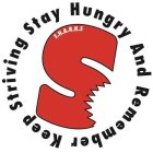 S S.H.A.R.K.S STAY HUNGRY AND REMEMBER KEEP STRIVING