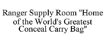 RANGER SUPPLY ROOM 