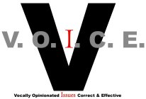 V V.O.I.C.E. VOCALLY OPINIONATED ISSUES CORRECT & EFFECTIVE