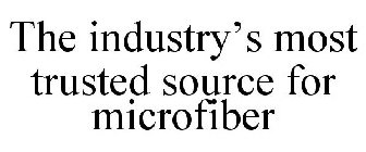 THE INDUSTRY'S MOST TRUSTED SOURCE FOR MICROFIBER